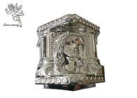 Silver Plastic Coffin Decoratin, Bagian Dekorasi Pemakaman Model Peti mati Kristus