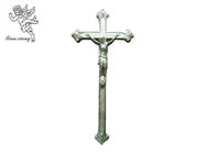Penyiram Dedaratan Dekorasi Yesus, Silver / Copper Color Coffin Cross PP Material