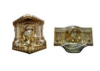 Gold Plating Coffin Parts Customized Copper Color 19 Kg / 18kg Dengan Model Christ