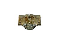 Gold Plating Coffin Parts Customized Copper Color 19 Kg / 18kg Dengan Model Christ