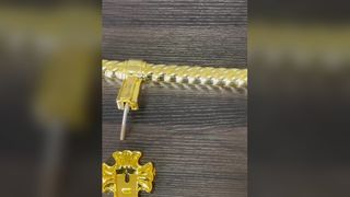 Peti Mati Vintage Premium Menangani Perangkat Keras Pemakaman yang Tahan Lama