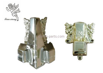 Coffin Ornament Casket Corners Pale Gold  PP Plastic Material With Metal Tubes