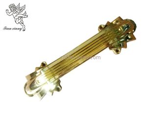 Recycle Plastic Coffin Handles Eruopean Standard Style Silver For Casket Section