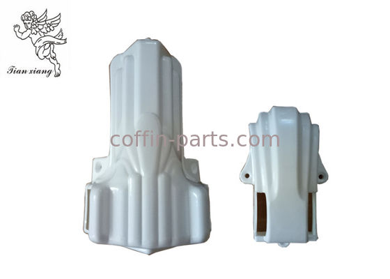 White Coffin Decorative Casket Corners Plastic 60cm X 45cm X 35cmCorner 11#
