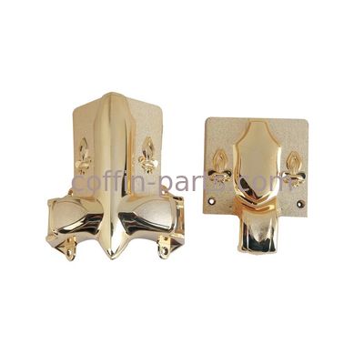 Copper Funeral Furniture Coffin Parts Casket Corner PP Plastic