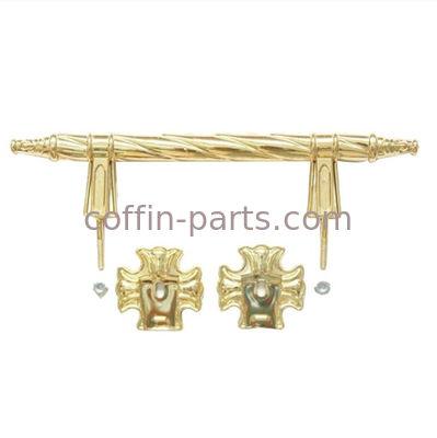 Golden Color Adult Metal Casket Handle Plastic Outside Europe Style H9013