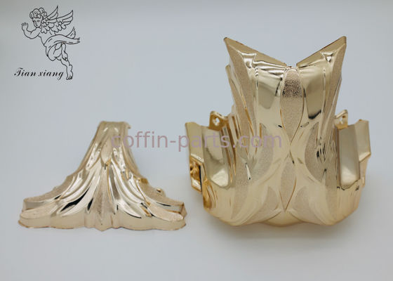 Coffin Parts Of A Casket Corner Iron Tubes Gold Plastic