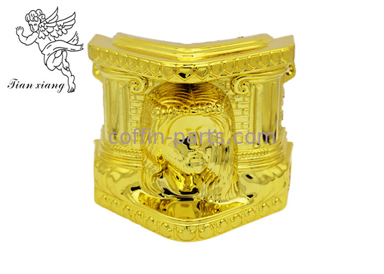 American Style Coffin Accessories, Casket Corner Plastic Coffin Fittings With Iron Tubesv