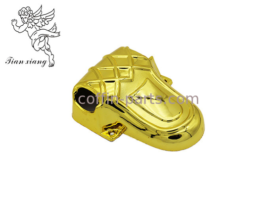 Bahan Plastik ABS Silver Casket Corners Casket Hardware Dengan Metal Bars
