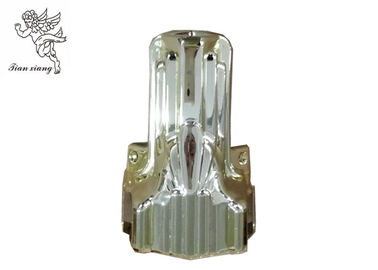 10 # Casket Corners Coffin Decoration 56cm X 42cm X 37cm Silver ABS Material