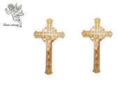 Coffin Cross Manufacturer Ukuran 29 × 16cm, Warna Berbeda Yesus 4 # Casket Crucifix