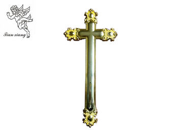 Standard Coffin Crucifix Dekorasi Pemakaman Ukuran 44,8 × 20,8 Cm PP Material