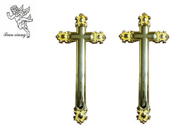Standard Coffin Crucifix Dekorasi Pemakaman Ukuran 44,8 × 20,8 Cm PP Material