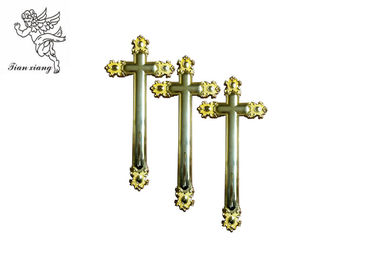 Standard Coffin Crucifix Dekorasi Pemakaman Ukuran 44,8 × 20,8 Cm PP Material