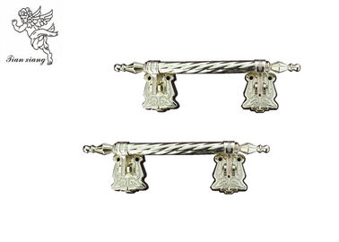 Metal Casket Swing Menangani Zinc Alloy Material Strong Coffin Hardware Gaya Eropa