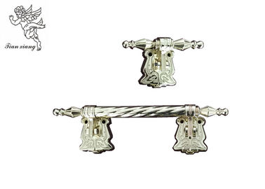 Metal Casket Swing Menangani Zinc Alloy Material Strong Coffin Hardware Gaya Eropa