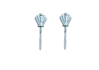 Silver Painting Coffin Screw Komponen Plastik Dan Logam Peti Kemasan untuk Kemasan