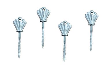 Silver Painting Coffin Screw Komponen Plastik Dan Logam Peti Kemasan untuk Kemasan