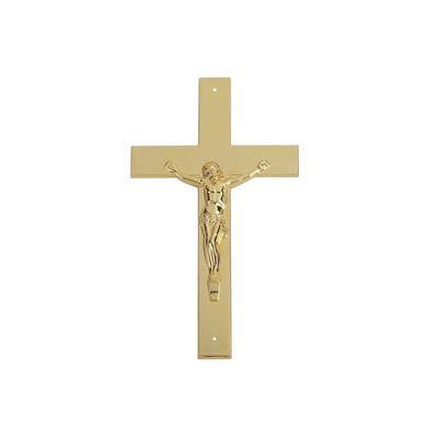 Casket Cross 37 × 13.7cm Warna Emas Bahan PP Coffin Cross Crucifix