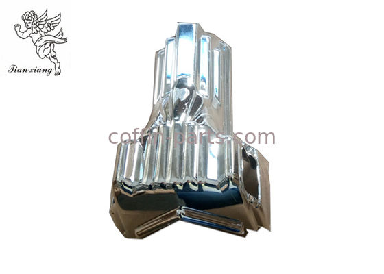 11# Silver Coffin CornerPP Material , Personalized Casket Hardware Suppliers