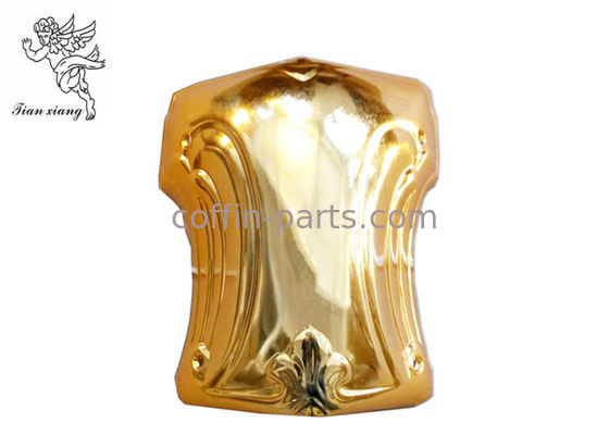 Dark Glod PP Recycle Plastic Material Coffin Accessories Casket Corner for swing handle