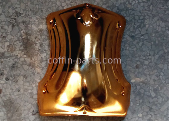 Dark Glod PP Recycle Plastic Material Coffin Accessories Casket Corner for swing handle