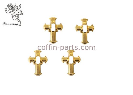 Golden Cross Coffin Swing Handle Accessories PP Plastic Ornamental H9008