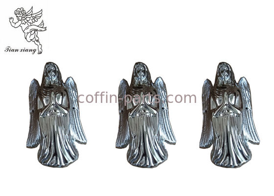 Silver Plating Casket Accessories PP Funeral Coffin Ornaments Angel Model