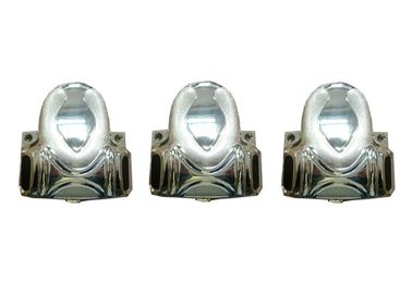 Silver Casket Hardware Plastic Material , Coffin Accessories  With Iron Bars