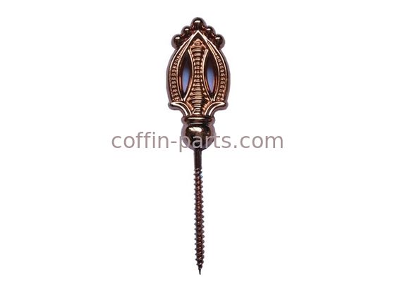 Coper Color Casket Hardware Screw 4# Funeral Coffin Fittings With Bracket