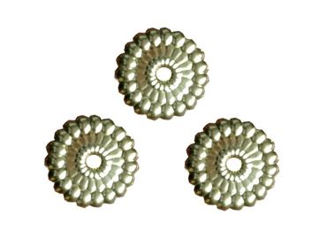 Round Casket Decoration Coffin Fittings , Gold Coffin Bracket Casket Hardware Wholesale