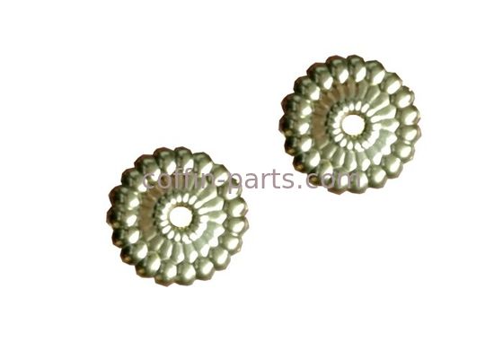 Gold Round Shape Parts Of A Coffin , Funeral Decoration Casket Accessories Bracket