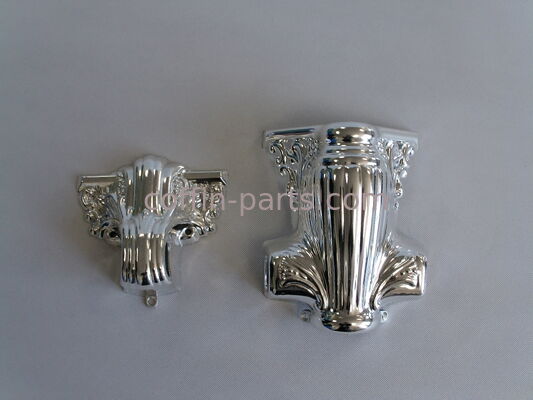 Custom Finish Blush Metal Casket, Half Couch Adult Burial Coffin