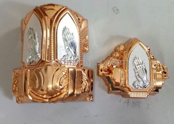 Anti Corrosion Coffin Fittings Corners , Funeral Accessories Suppliers
