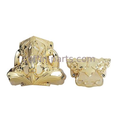 American Style Gold Plastic Casket Corners With Iron Tubes