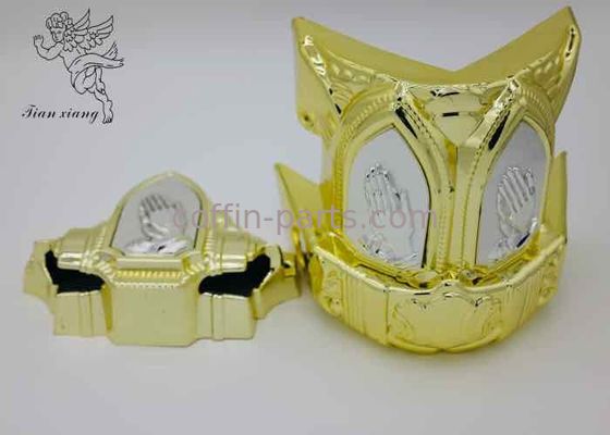 PP Virgin Casket Accessories Copper And Silver With Praying Hands