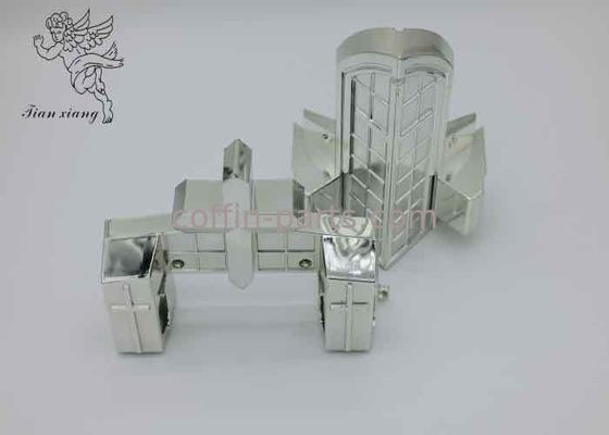 Silver Color Coffin Corners Casket Accessories Plastic Material