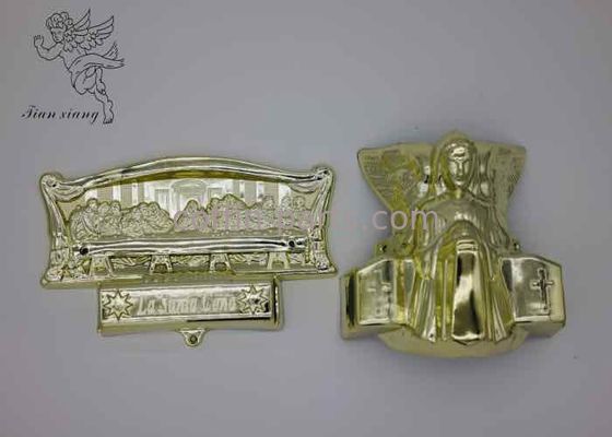 Silver Polished Plating Casket Hardware Unique Design Coffin Ornaments