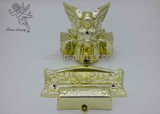 Silver Polished Plating Casket Hardware Unique Design Coffin Ornaments